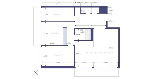 Appartement F4 à vendre - 4 pièces - 80.52 m2 - PARIS - 75020 - ILE-DE-FRANCE - Century 21 Bolivar Jourdain